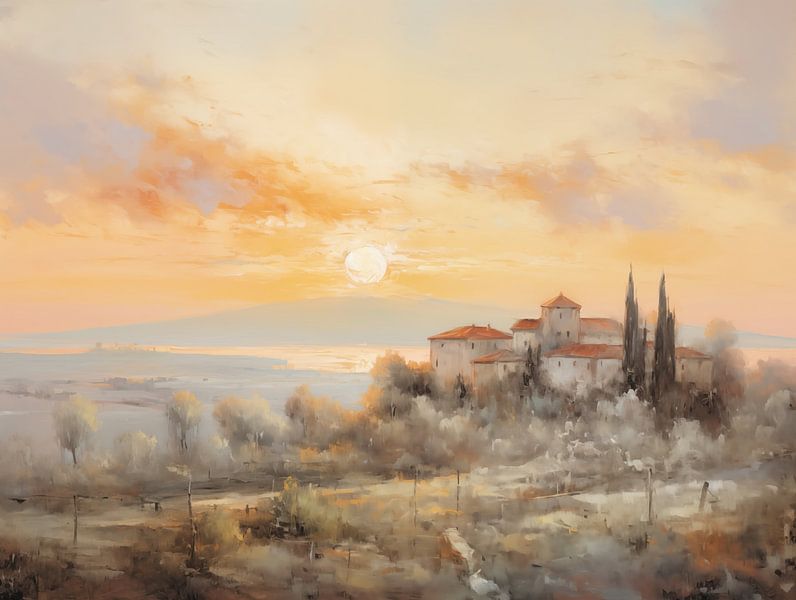 Landschap rustgevend 3 van Bert Nijholt