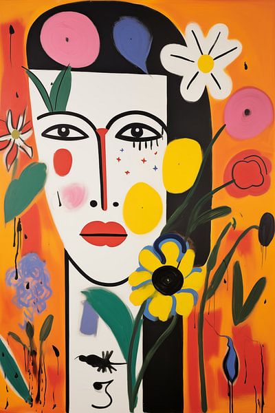 Frau abstrakt von Bert Nijholt