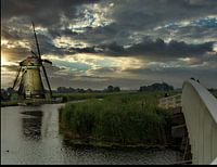 moulin au lever du soleil