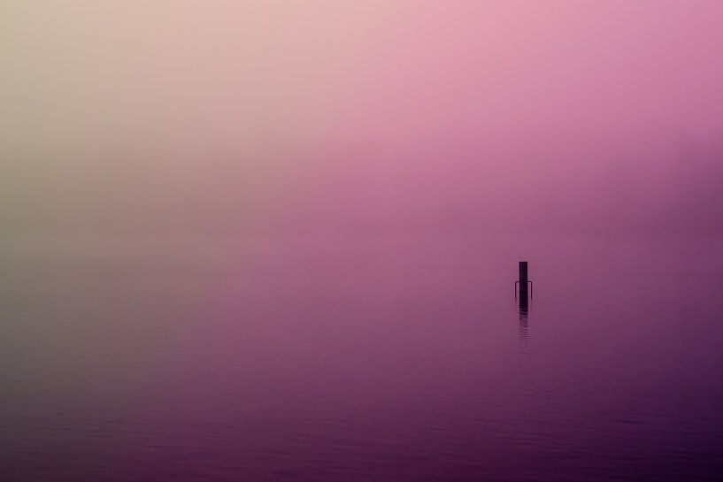Paarse Mist over de Rijkerswoerdse Plassen par Robert Wiggers