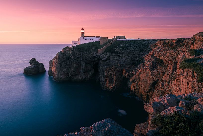 Coucher de soleil au Cabo de São Vicente par Bart Wilmer