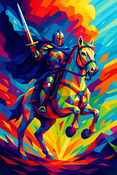 Chevalier et cheval warior par Ayyen Khusna