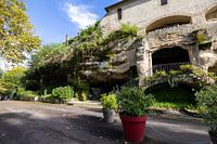 Bâtiments dans la belle région des grottes de Brive-la-Gaillarde en France