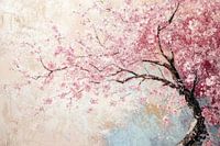 Cerisier en fleurs avec des fleurs