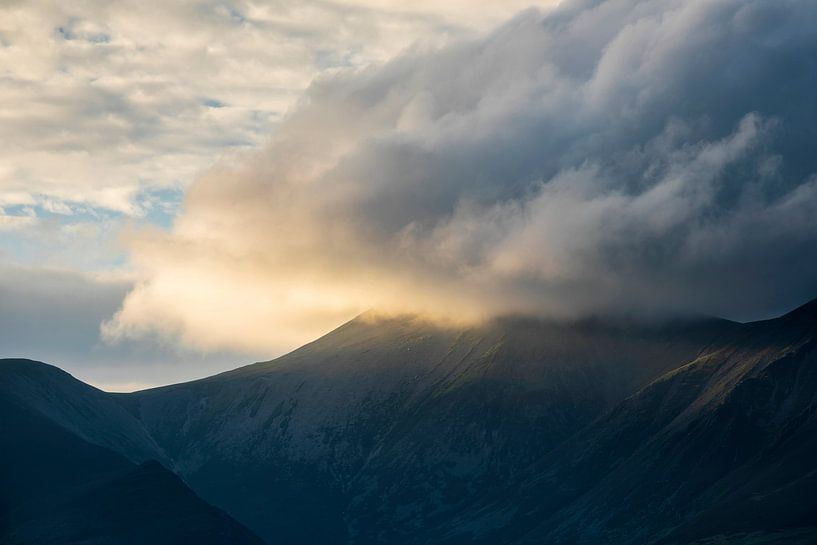 Mountain peaks in sunlight Lake District England - U.K. by Marcel Kerdijk