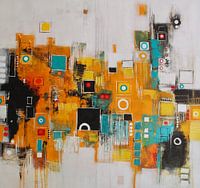 Color composition from lines and areas No. 4