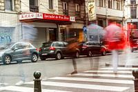 dynamisch en drukke stadsleven