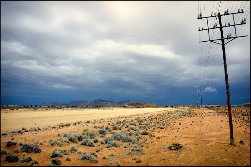 Along the road in namibie by Ed Dorrestein