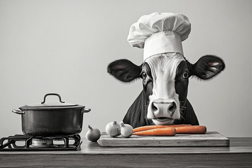Kitchen cow by Poster Art Shop