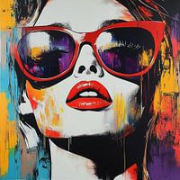 Woman with sunglasses Pop Art