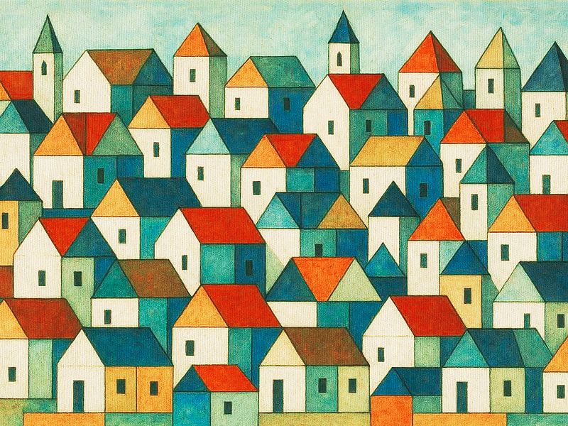 Kleines Dorf 04 von Fernando Vieira