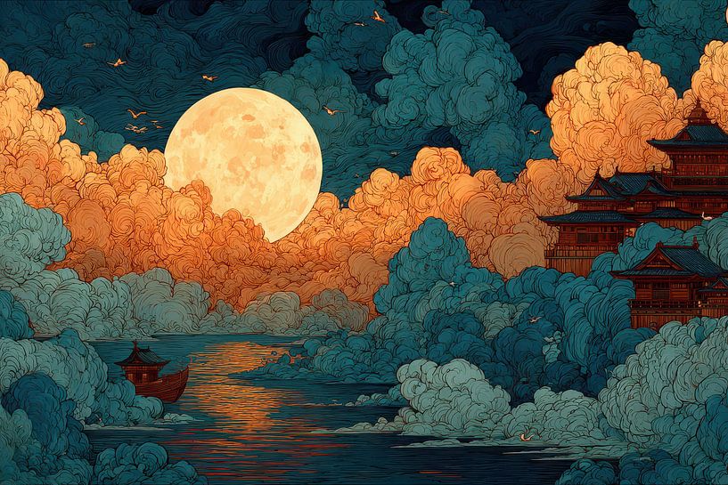 picturesque japanese art by Egon Zitter