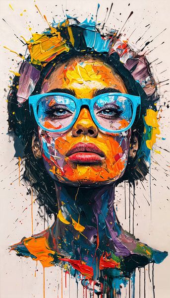 Abstract portrait by Ljupka Kareska