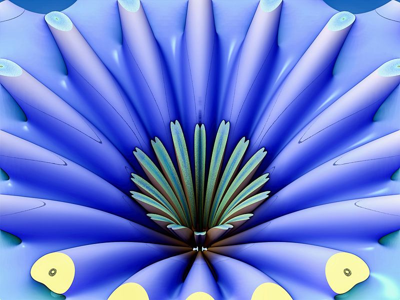 Photo abstraite d'une fleur par W J Kok