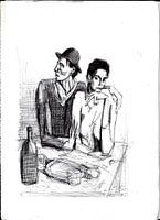 MANN + FRAU AM TISCH