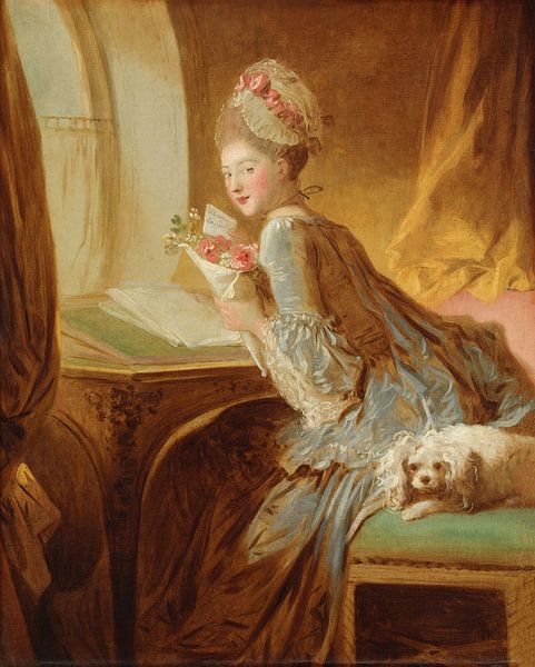 The Love Letter, Jean-Honoré Fragonard by Masterful Masters