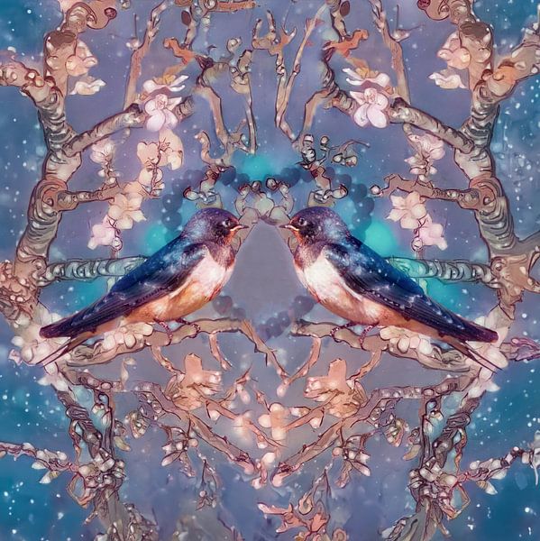 Love birds by Digital Art Studio