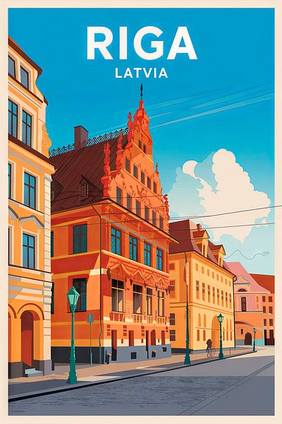 Riga, Lettland. von Poster Art Shop