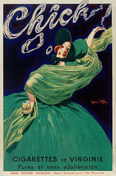 Jean d&#039;Ylen - Chick cigarettes de Virginie pures et sans adultération (1925) von Peter Balan