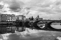 Florence, weerspiegeling in het water