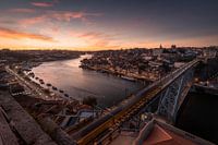 Zonsondergang in Porto