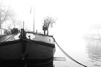 Ein nebliger Morgen in Amsterdam.