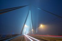 Neblige Erasmusbrücke, Rotterdam.