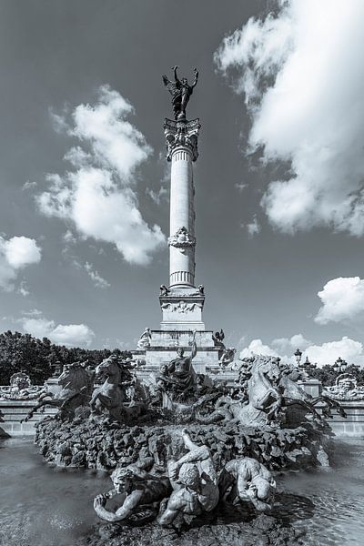Monument aux Girondins à Bordeaux - monochrome par Werner Dieterich