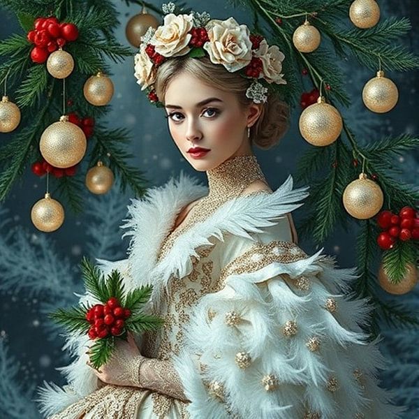 Russian fairy tale winter princess. by J.a Dijkstra