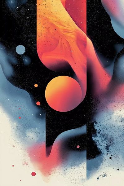 Levendige kleuren lopen naadloos over in een abstract ontwerp van Ariadna de Raadt-Goldberg