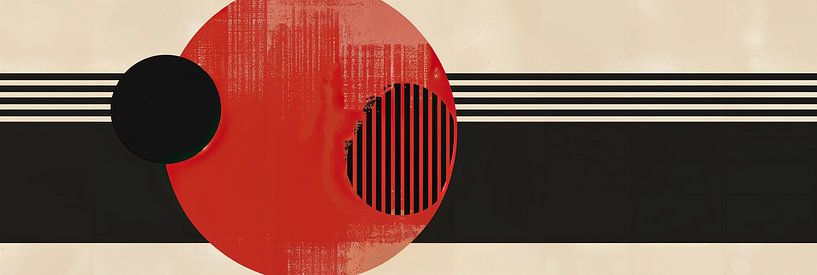 Géométrie rouge par Art Merveilleux