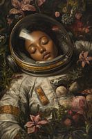 Schlafender Astronaut