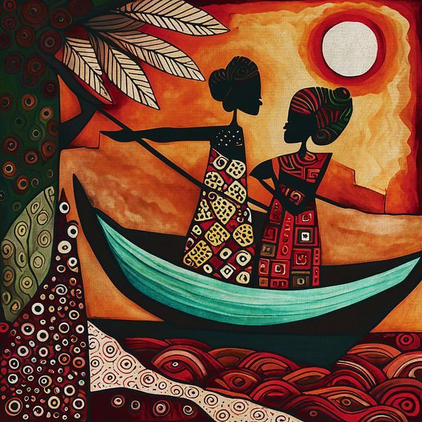 Local fisherwomen from Africa by Jan Keteleer
