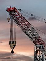 Bloc de levage d'un tréteau flottant sur un bras de levage