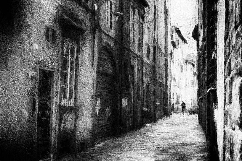 Street photography Tuscany - Volterra by Frank Andree