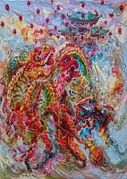 Danse du lion Nouvel an chinois