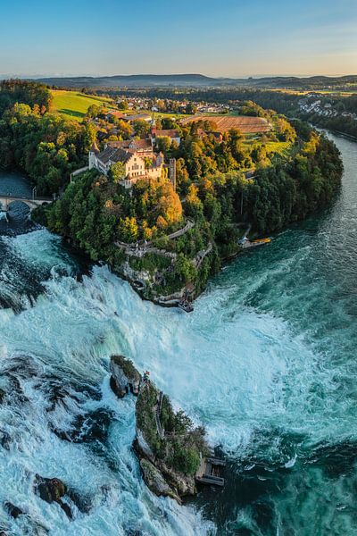 Rhine Falls at Schaffhausen at sunset by Markus Lange