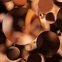Abstract: Warm brown tones of spices through the drops