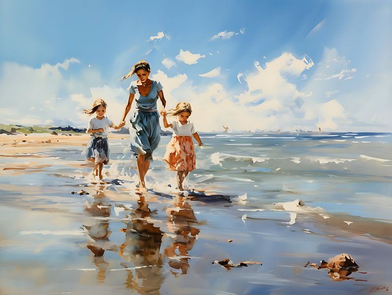 Kinder auf See mit Joseph Israel von PixelPrestige