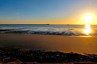 Zonsondergang aan de Côte d'Opale