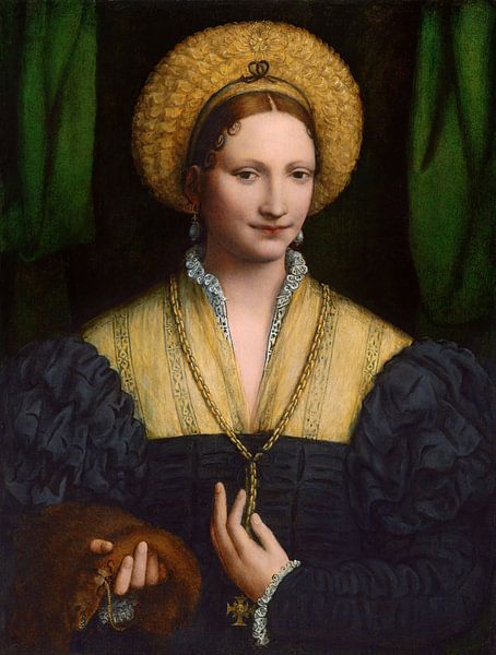 Bernardino Luini,Portrait of a lady by finemasterpiece