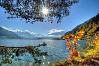 Zell am See immersed in autumn colors