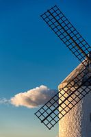 Historische Windmühle von Don Quijote, in La Mancha (Spanien).