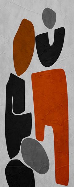 Organische abstrakte Kunst – Erdtöne von Online Arts