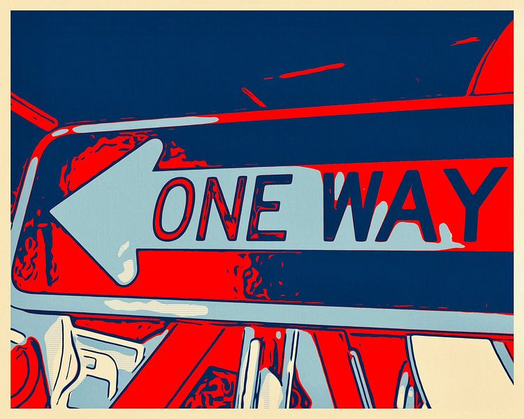 ONE WAY von zam art