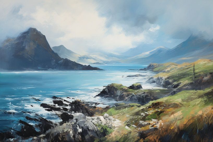 Schottland von Abstraktes Gemälde