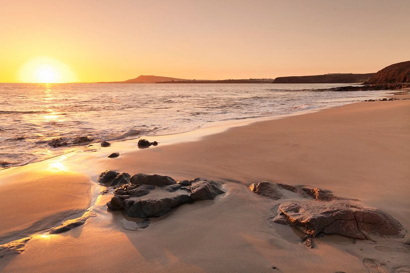 Papagayo beach at sunset, Lanzarote by Markus Lange