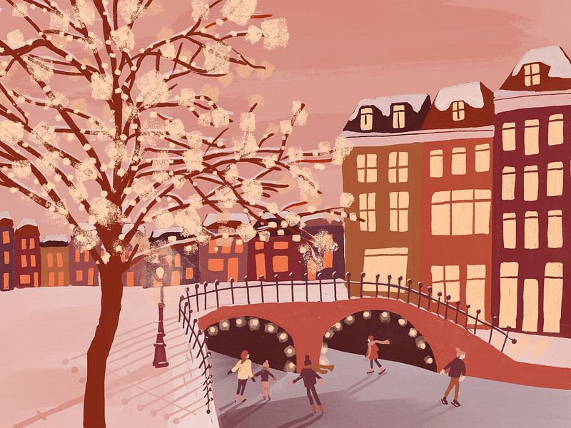 Winter in Leiden von Anna Benge