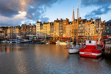 Sunrise in Honfleur, France by Adelheid Smitt