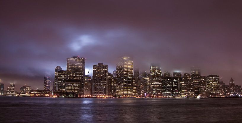 Night Skyline Manhattan par Alex Hiemstra